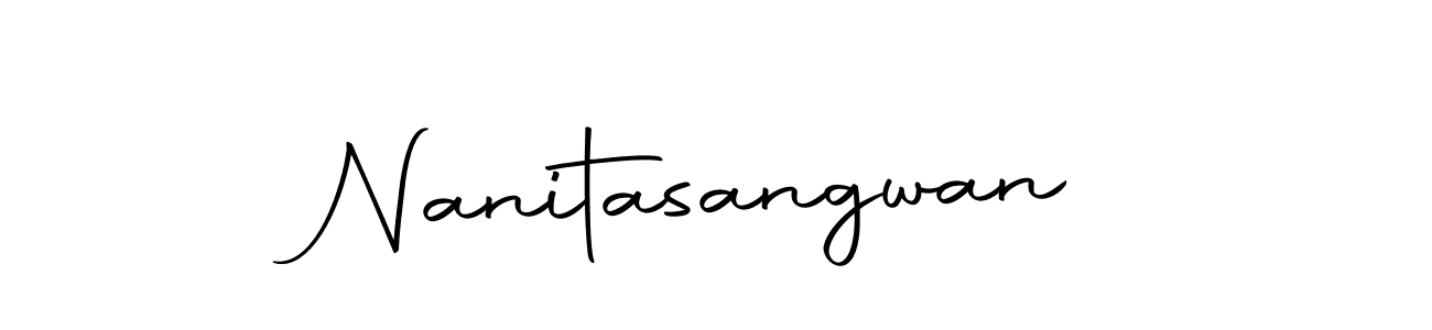 Create a beautiful signature design for name Nanitasangwan. With this signature (Autography-DOLnW) fonts, you can make a handwritten signature for free. Nanitasangwan signature style 10 images and pictures png