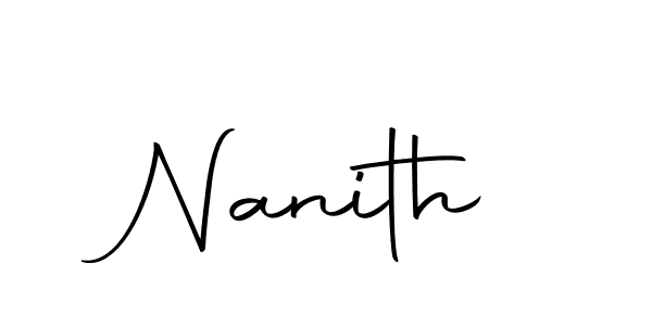 Create a beautiful signature design for name Nanith. With this signature (Autography-DOLnW) fonts, you can make a handwritten signature for free. Nanith signature style 10 images and pictures png