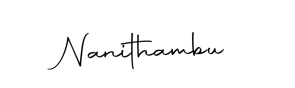 How to make Nanithambu signature? Autography-DOLnW is a professional autograph style. Create handwritten signature for Nanithambu name. Nanithambu signature style 10 images and pictures png