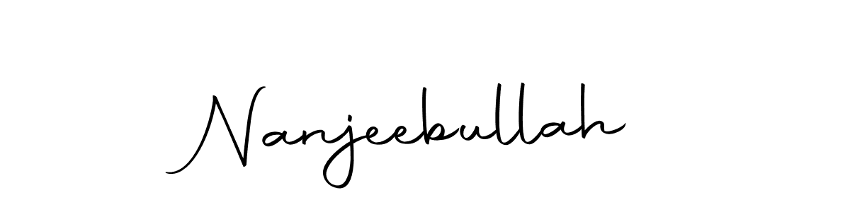 This is the best signature style for the Nanjeebullah name. Also you like these signature font (Autography-DOLnW). Mix name signature. Nanjeebullah signature style 10 images and pictures png