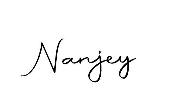 Make a beautiful signature design for name Nanjey. With this signature (Autography-DOLnW) style, you can create a handwritten signature for free. Nanjey signature style 10 images and pictures png