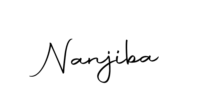 Use a signature maker to create a handwritten signature online. With this signature software, you can design (Autography-DOLnW) your own signature for name Nanjiba. Nanjiba signature style 10 images and pictures png
