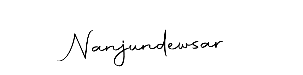 Make a beautiful signature design for name Nanjundewsar. Use this online signature maker to create a handwritten signature for free. Nanjundewsar signature style 10 images and pictures png