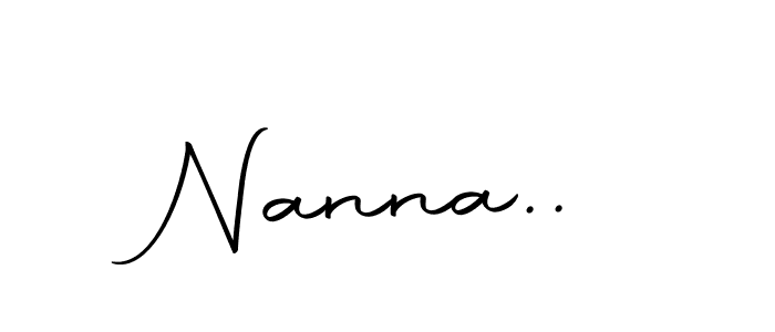 How to make Nanna.. name signature. Use Autography-DOLnW style for creating short signs online. This is the latest handwritten sign. Nanna.. signature style 10 images and pictures png