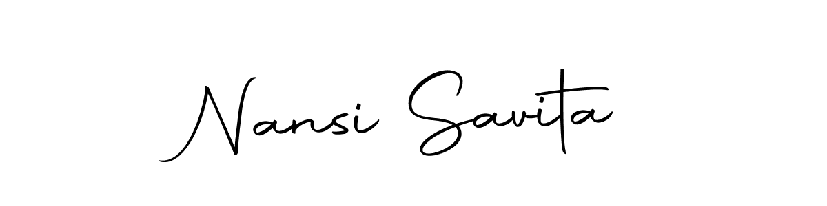 See photos of Nansi Savita official signature by Spectra . Check more albums & portfolios. Read reviews & check more about Autography-DOLnW font. Nansi Savita signature style 10 images and pictures png