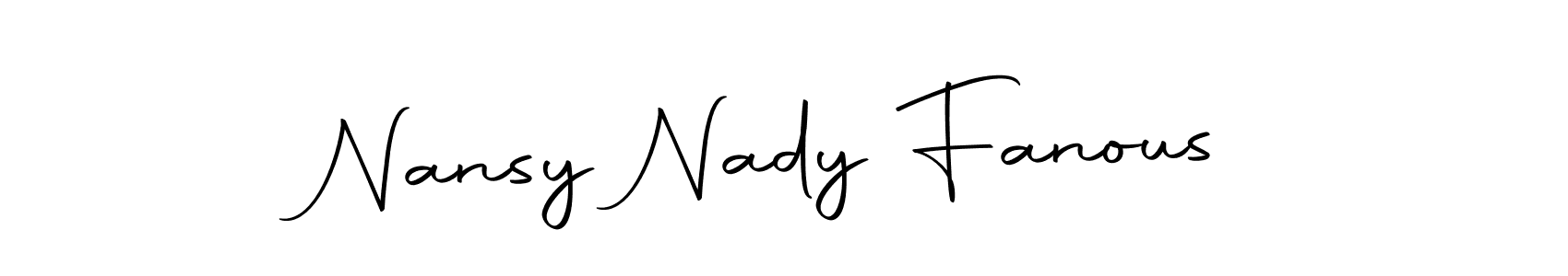 You should practise on your own different ways (Autography-DOLnW) to write your name (Nansy Nady Fanous) in signature. don't let someone else do it for you. Nansy Nady Fanous signature style 10 images and pictures png