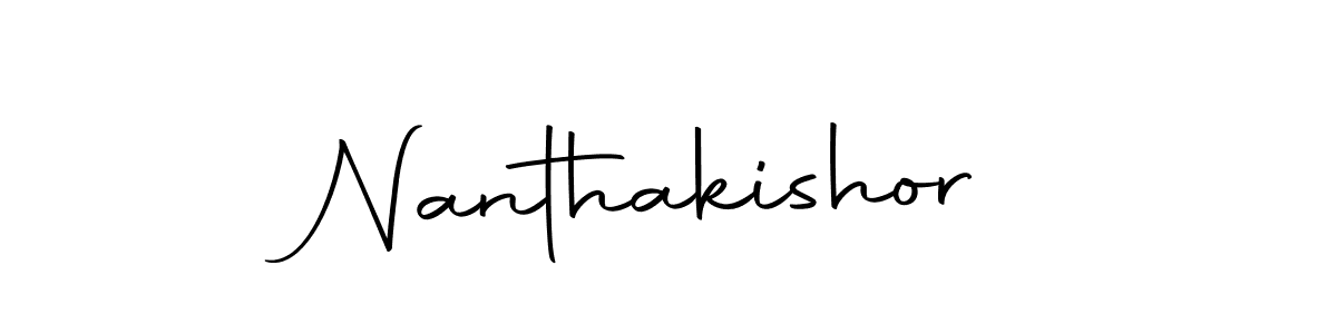 Nanthakishor stylish signature style. Best Handwritten Sign (Autography-DOLnW) for my name. Handwritten Signature Collection Ideas for my name Nanthakishor. Nanthakishor signature style 10 images and pictures png