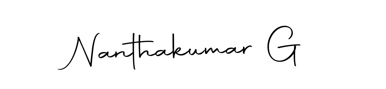 Design your own signature with our free online signature maker. With this signature software, you can create a handwritten (Autography-DOLnW) signature for name Nanthakumar G. Nanthakumar G signature style 10 images and pictures png