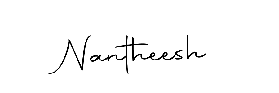 Also we have Nantheesh name is the best signature style. Create professional handwritten signature collection using Autography-DOLnW autograph style. Nantheesh signature style 10 images and pictures png
