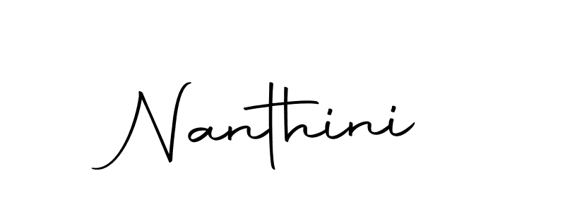 How to make Nanthini signature? Autography-DOLnW is a professional autograph style. Create handwritten signature for Nanthini name. Nanthini signature style 10 images and pictures png
