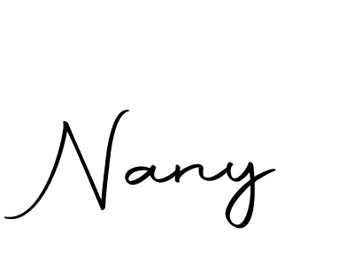 You should practise on your own different ways (Autography-DOLnW) to write your name (Nany) in signature. don't let someone else do it for you. Nany signature style 10 images and pictures png