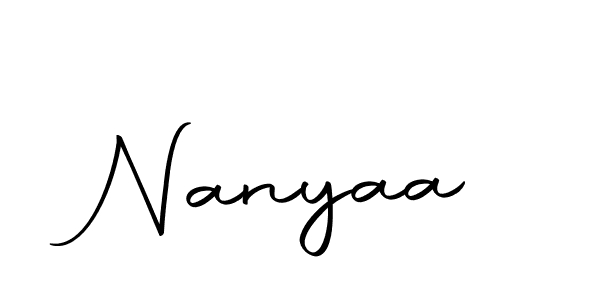 Make a beautiful signature design for name Nanyaa. Use this online signature maker to create a handwritten signature for free. Nanyaa signature style 10 images and pictures png