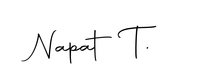 Use a signature maker to create a handwritten signature online. With this signature software, you can design (Autography-DOLnW) your own signature for name Napat T.. Napat T. signature style 10 images and pictures png