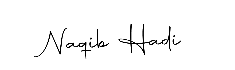 You should practise on your own different ways (Autography-DOLnW) to write your name (Naqib Hadi) in signature. don't let someone else do it for you. Naqib Hadi signature style 10 images and pictures png