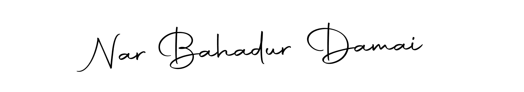 Autography-DOLnW is a professional signature style that is perfect for those who want to add a touch of class to their signature. It is also a great choice for those who want to make their signature more unique. Get Nar Bahadur Damai name to fancy signature for free. Nar Bahadur Damai signature style 10 images and pictures png