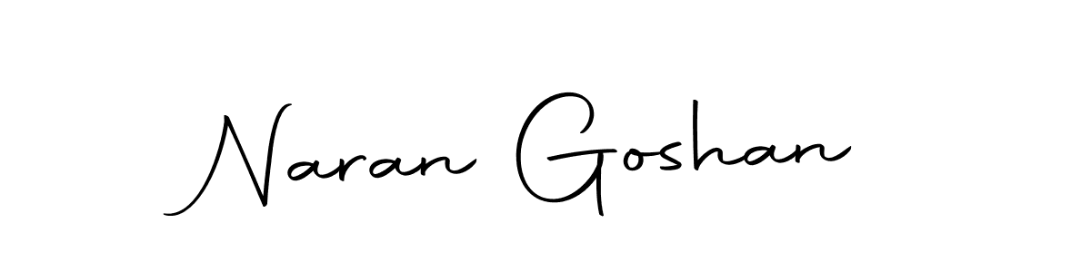 How to make Naran Goshan name signature. Use Autography-DOLnW style for creating short signs online. This is the latest handwritten sign. Naran Goshan signature style 10 images and pictures png