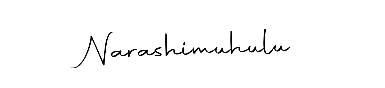 The best way (Autography-DOLnW) to make a short signature is to pick only two or three words in your name. The name Narashimuhulu include a total of six letters. For converting this name. Narashimuhulu signature style 10 images and pictures png