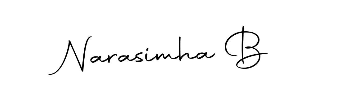 Create a beautiful signature design for name Narasimha B. With this signature (Autography-DOLnW) fonts, you can make a handwritten signature for free. Narasimha B signature style 10 images and pictures png