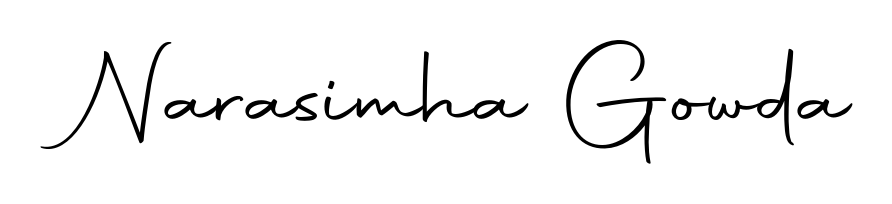 How to make Narasimha Gowda name signature. Use Autography-DOLnW style for creating short signs online. This is the latest handwritten sign. Narasimha Gowda signature style 10 images and pictures png