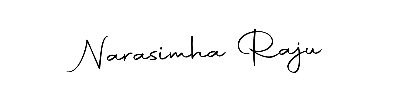 How to make Narasimha Raju name signature. Use Autography-DOLnW style for creating short signs online. This is the latest handwritten sign. Narasimha Raju signature style 10 images and pictures png