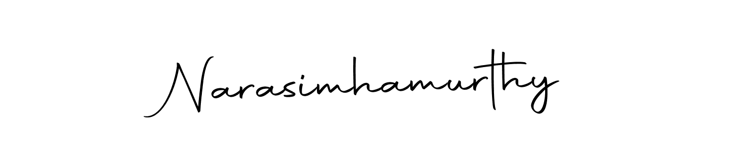 Make a beautiful signature design for name Narasimhamurthy. With this signature (Autography-DOLnW) style, you can create a handwritten signature for free. Narasimhamurthy signature style 10 images and pictures png