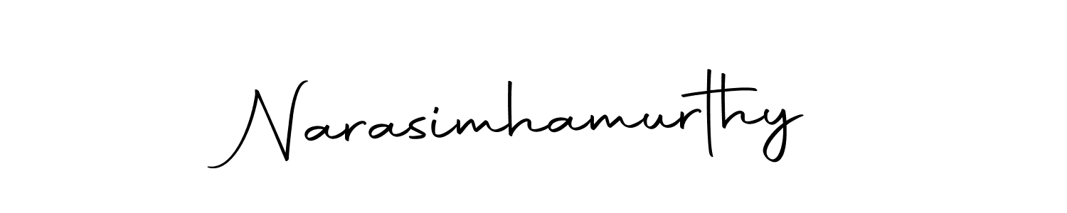 Make a beautiful signature design for name Narasimhamurthy. With this signature (Autography-DOLnW) style, you can create a handwritten signature for free. Narasimhamurthy signature style 10 images and pictures png