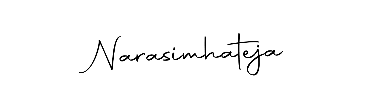 Make a beautiful signature design for name Narasimhateja. With this signature (Autography-DOLnW) style, you can create a handwritten signature for free. Narasimhateja signature style 10 images and pictures png