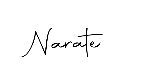 Create a beautiful signature design for name Narate. With this signature (Autography-DOLnW) fonts, you can make a handwritten signature for free. Narate signature style 10 images and pictures png