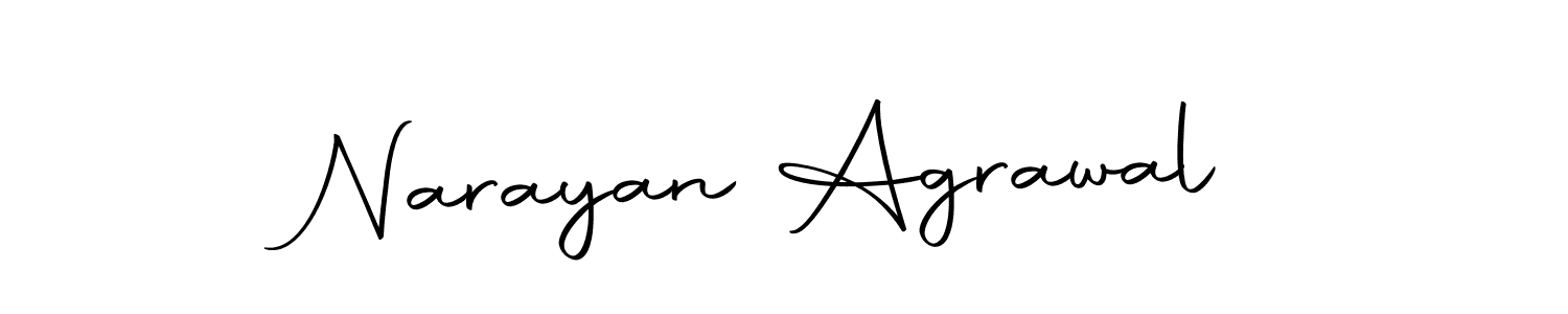 Design your own signature with our free online signature maker. With this signature software, you can create a handwritten (Autography-DOLnW) signature for name Narayan Agrawal. Narayan Agrawal signature style 10 images and pictures png