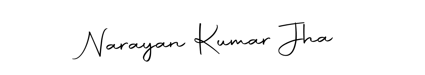 How to make Narayan Kumar Jha name signature. Use Autography-DOLnW style for creating short signs online. This is the latest handwritten sign. Narayan Kumar Jha signature style 10 images and pictures png