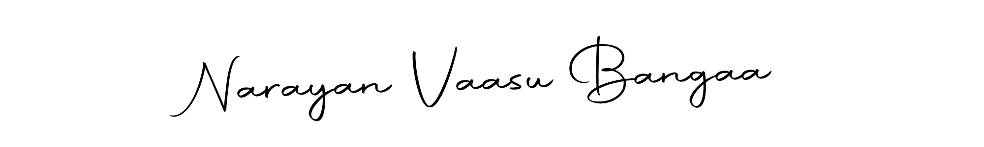 You should practise on your own different ways (Autography-DOLnW) to write your name (Narayan Vaasu Bangaa) in signature. don't let someone else do it for you. Narayan Vaasu Bangaa signature style 10 images and pictures png