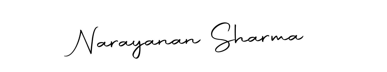 How to make Narayanan Sharma name signature. Use Autography-DOLnW style for creating short signs online. This is the latest handwritten sign. Narayanan Sharma signature style 10 images and pictures png