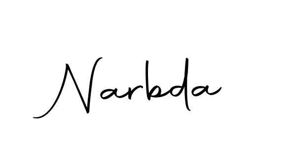 Make a beautiful signature design for name Narbda. With this signature (Autography-DOLnW) style, you can create a handwritten signature for free. Narbda signature style 10 images and pictures png