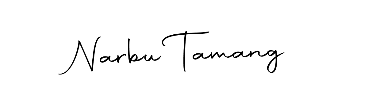 Create a beautiful signature design for name Narbu Tamang. With this signature (Autography-DOLnW) fonts, you can make a handwritten signature for free. Narbu Tamang signature style 10 images and pictures png