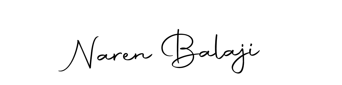 How to make Naren Balaji name signature. Use Autography-DOLnW style for creating short signs online. This is the latest handwritten sign. Naren Balaji signature style 10 images and pictures png