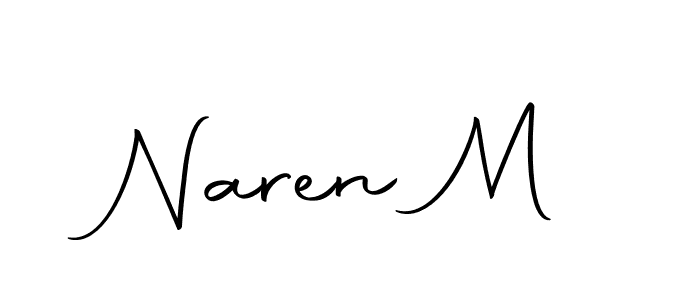 The best way (Autography-DOLnW) to make a short signature is to pick only two or three words in your name. The name Naren M include a total of six letters. For converting this name. Naren M signature style 10 images and pictures png