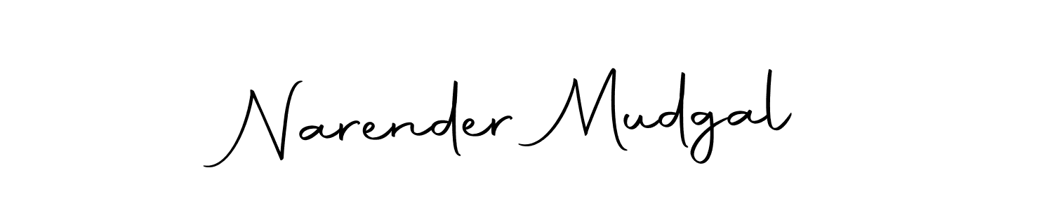 The best way (Autography-DOLnW) to make a short signature is to pick only two or three words in your name. The name Narender Mudgal include a total of six letters. For converting this name. Narender Mudgal signature style 10 images and pictures png