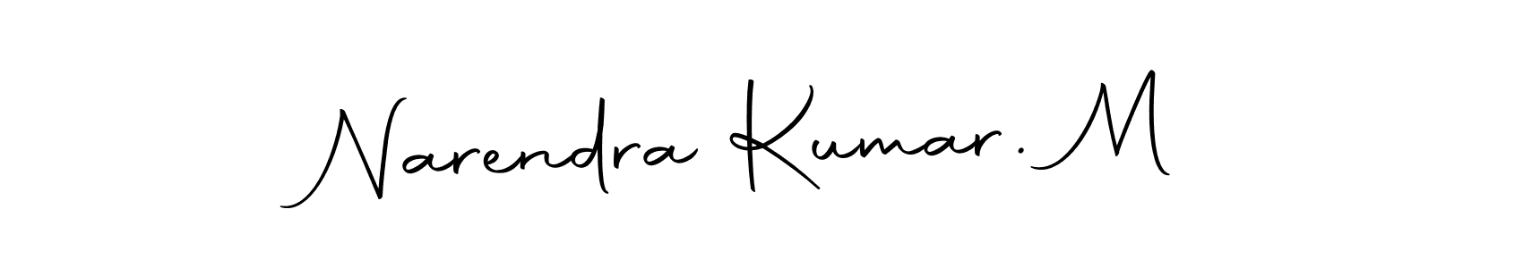 Make a beautiful signature design for name Narendra Kumar. M. With this signature (Autography-DOLnW) style, you can create a handwritten signature for free. Narendra Kumar. M signature style 10 images and pictures png