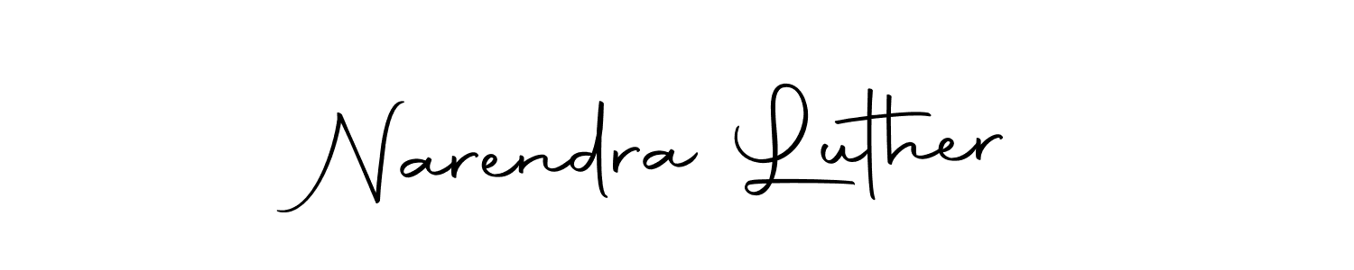 if you are searching for the best signature style for your name Narendra Luther. so please give up your signature search. here we have designed multiple signature styles  using Autography-DOLnW. Narendra Luther signature style 10 images and pictures png