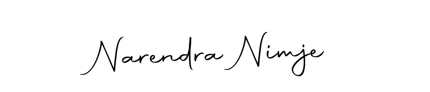 Design your own signature with our free online signature maker. With this signature software, you can create a handwritten (Autography-DOLnW) signature for name Narendra Nimje. Narendra Nimje signature style 10 images and pictures png