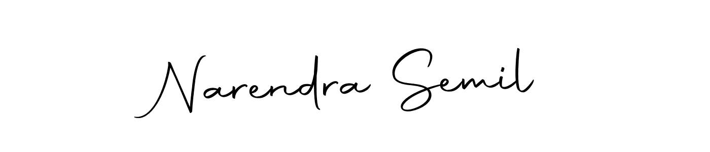 You should practise on your own different ways (Autography-DOLnW) to write your name (Narendra Semil) in signature. don't let someone else do it for you. Narendra Semil signature style 10 images and pictures png