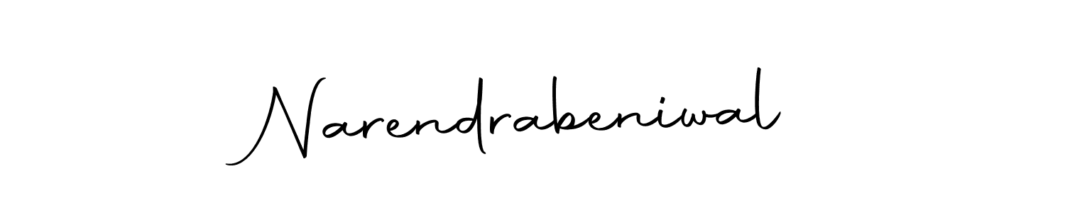 Use a signature maker to create a handwritten signature online. With this signature software, you can design (Autography-DOLnW) your own signature for name Narendrabeniwal. Narendrabeniwal signature style 10 images and pictures png