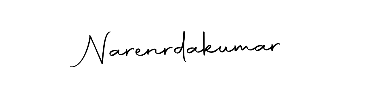 How to make Narenrdakumar name signature. Use Autography-DOLnW style for creating short signs online. This is the latest handwritten sign. Narenrdakumar signature style 10 images and pictures png