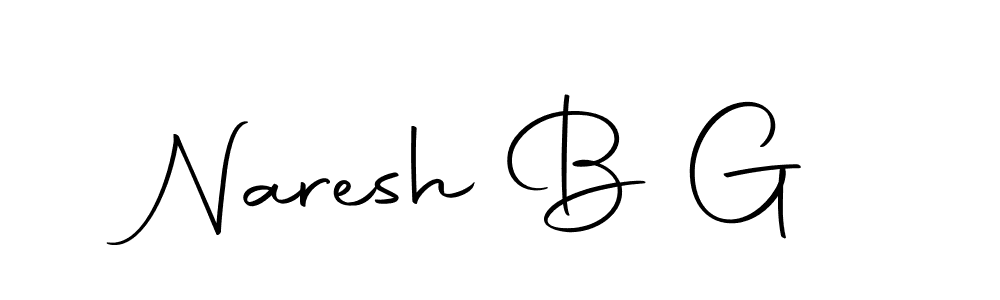 Create a beautiful signature design for name Naresh B G. With this signature (Autography-DOLnW) fonts, you can make a handwritten signature for free. Naresh B G signature style 10 images and pictures png