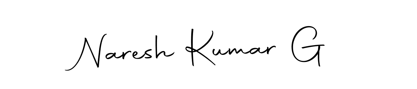 Create a beautiful signature design for name Naresh Kumar G. With this signature (Autography-DOLnW) fonts, you can make a handwritten signature for free. Naresh Kumar G signature style 10 images and pictures png
