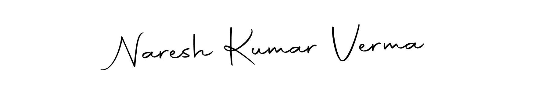 Make a beautiful signature design for name Naresh Kumar Verma. With this signature (Autography-DOLnW) style, you can create a handwritten signature for free. Naresh Kumar Verma signature style 10 images and pictures png