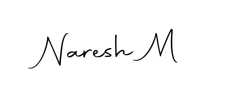 How to make Naresh M signature? Autography-DOLnW is a professional autograph style. Create handwritten signature for Naresh M name. Naresh M signature style 10 images and pictures png