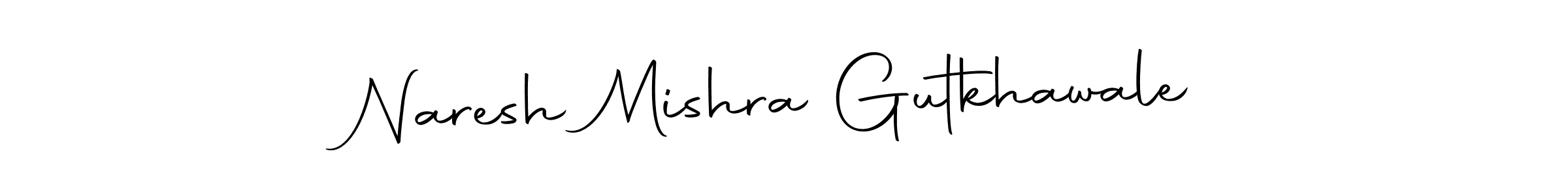 Make a beautiful signature design for name Naresh Mishra Gutkhawale. Use this online signature maker to create a handwritten signature for free. Naresh Mishra Gutkhawale signature style 10 images and pictures png