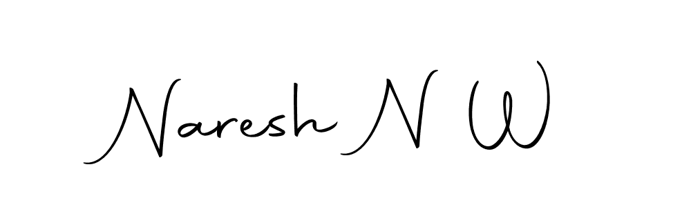 Here are the top 10 professional signature styles for the name Naresh N W. These are the best autograph styles you can use for your name. Naresh N W signature style 10 images and pictures png