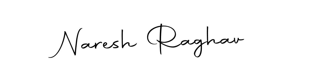 How to make Naresh Raghav name signature. Use Autography-DOLnW style for creating short signs online. This is the latest handwritten sign. Naresh Raghav signature style 10 images and pictures png